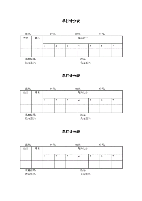 乒乓球记分原则