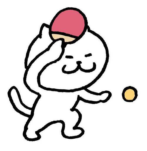 小猫打乒乓球作文