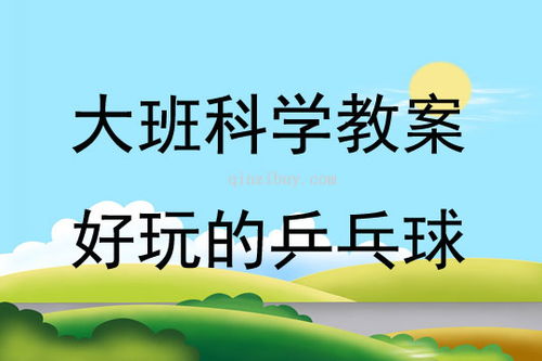 乒乓球玩教具的制作和说明