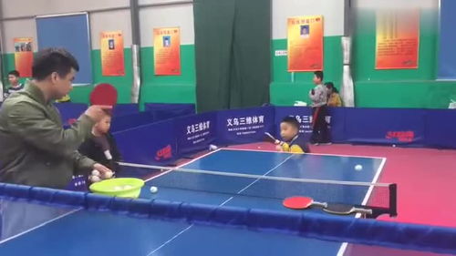 五岁乒乓球神童小女孩