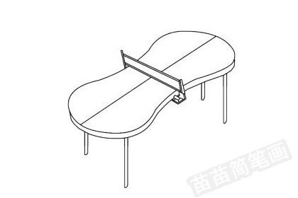 打乒乓球简画图